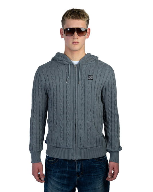 Knit Hoodie Grey