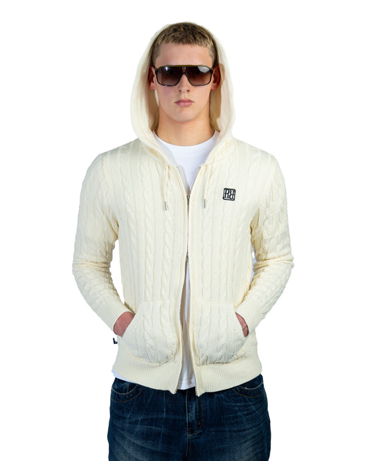 Knit Hoodie Cream