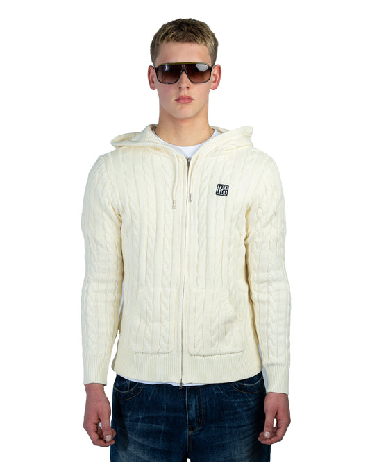 Knit Hoodie Cream