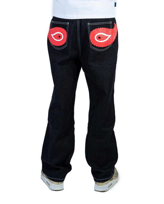 Nazar Paisley Denim Red