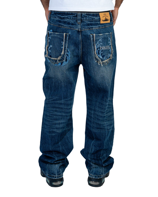 Japanese Style Wave Denim