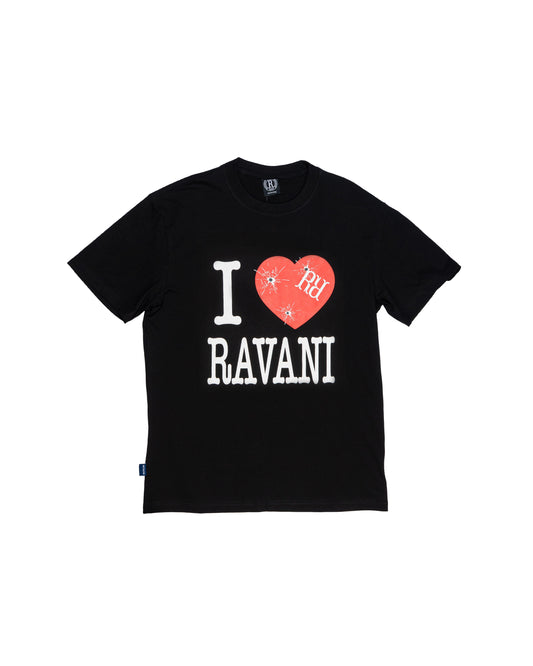 I luv Ravani Tee Black