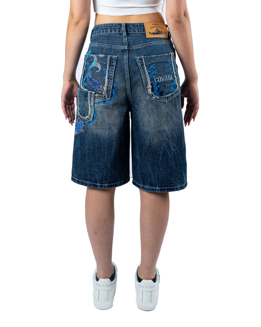 Persian Mahi Jorts Denim Unisex
