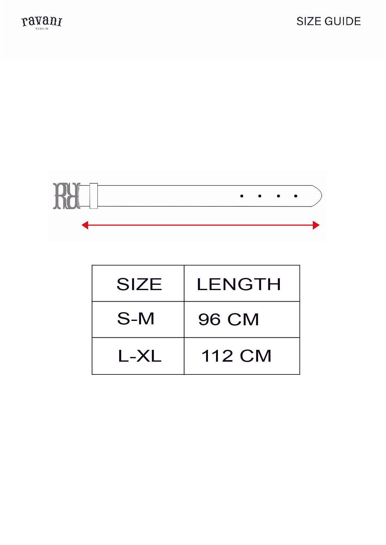 RR Monogram Belt White
