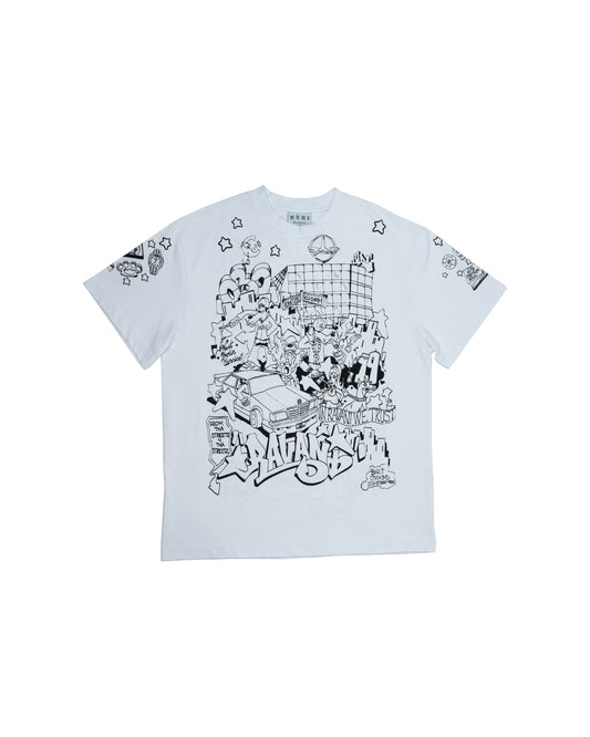 THE ART OF STORYTELLING X RAVANI WHITE TEE