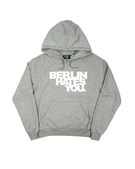 Berlin Hates You Hoodie Grey