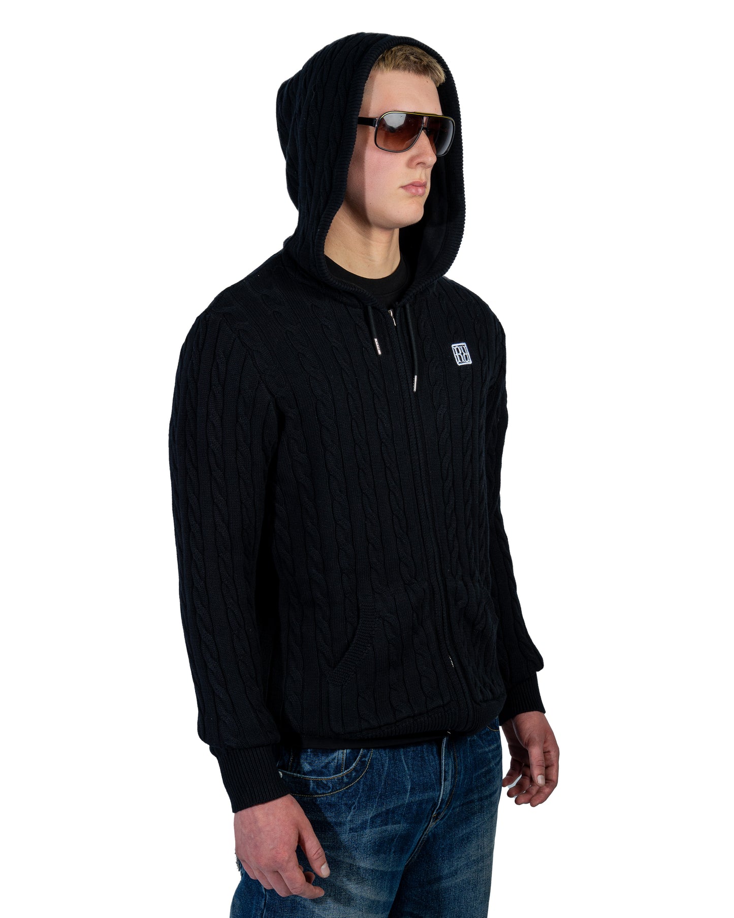 Knit Hoodie Black