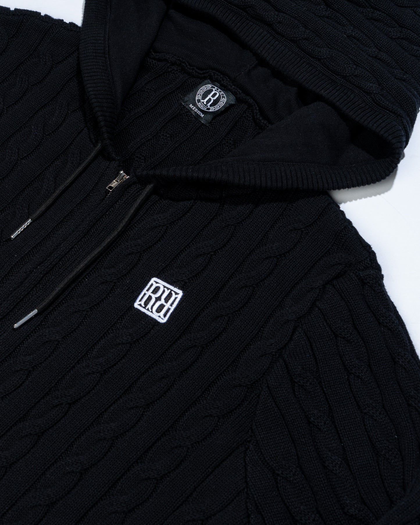 Knit Hoodie Black
