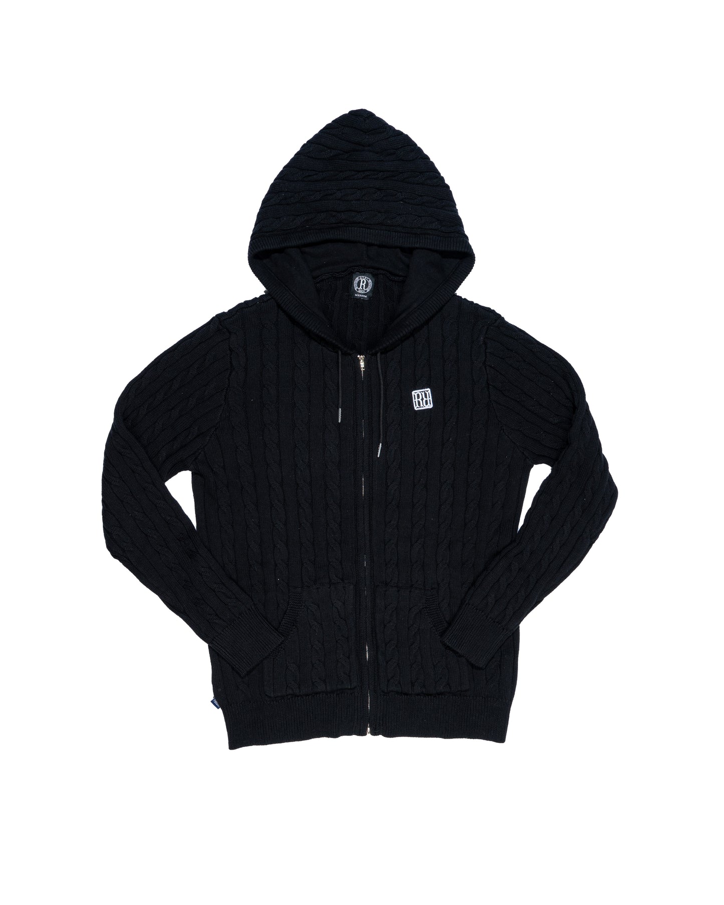 Knit Hoodie Black
