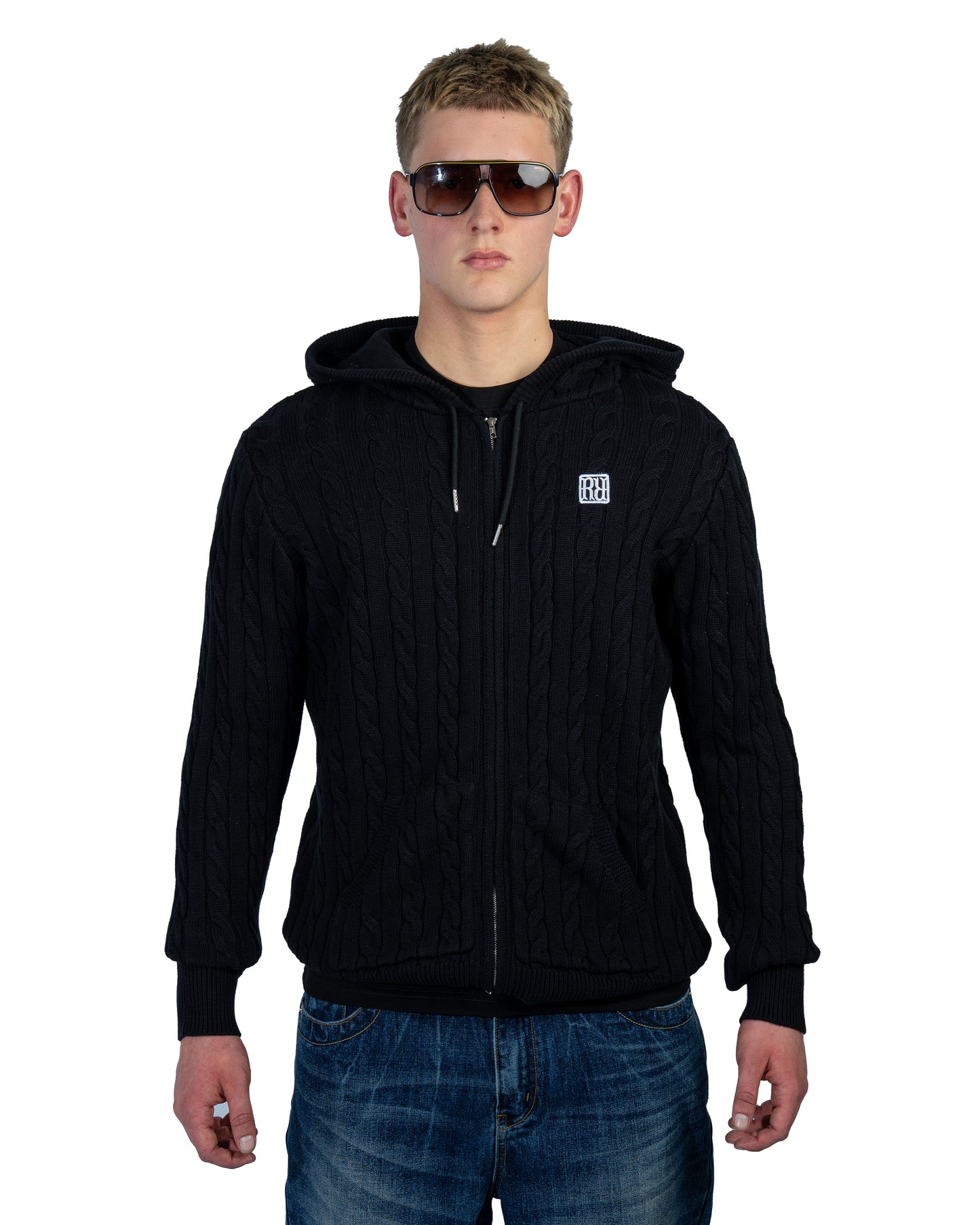 Knit Hoodie Black