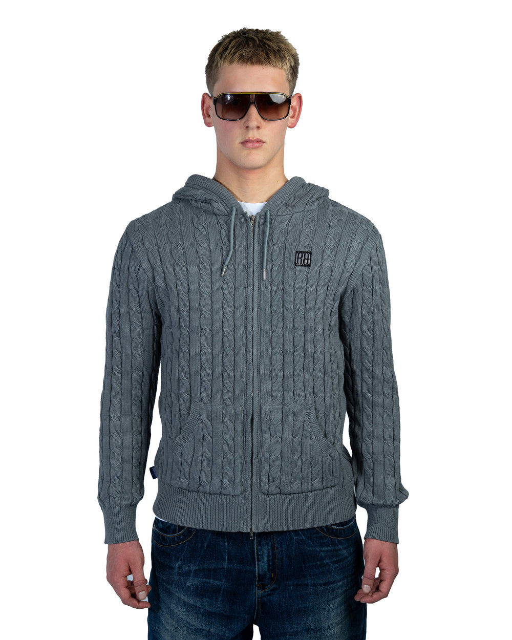 Knit Hoodie Grey