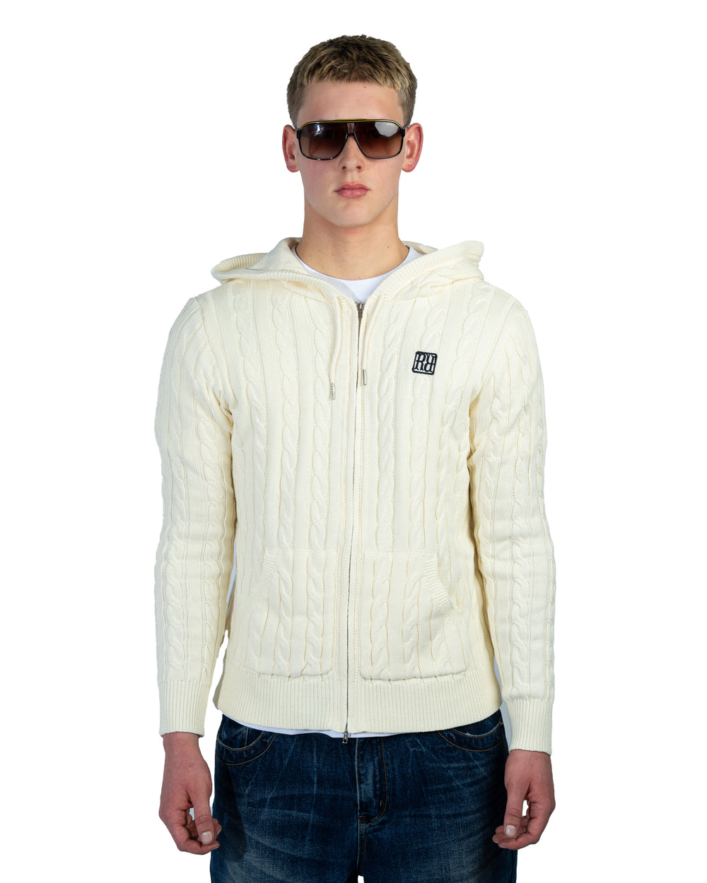 Knit Hoodie Cream