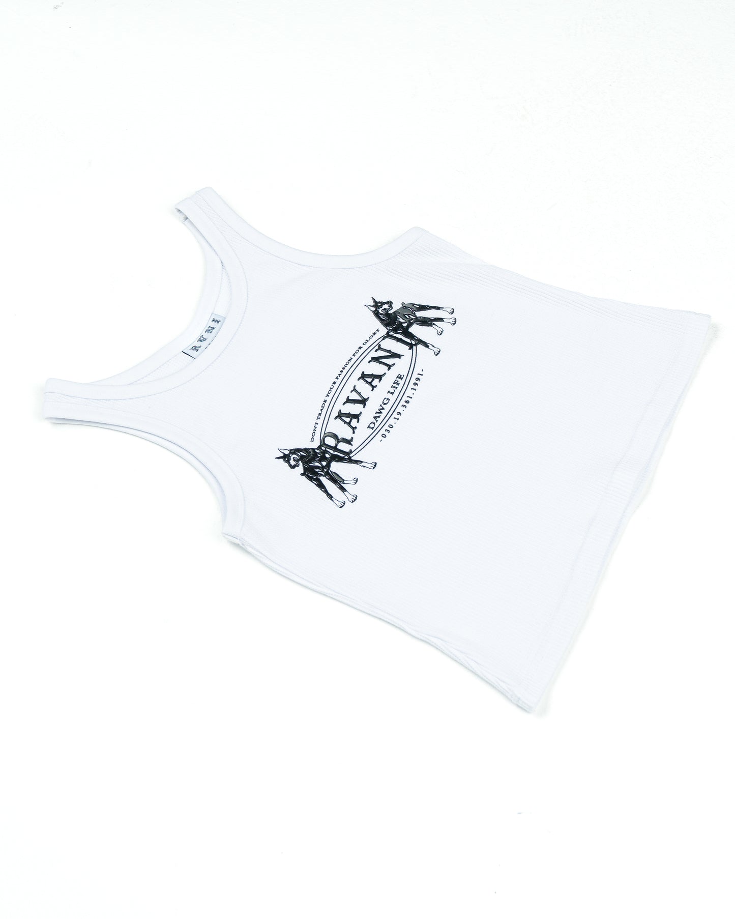 Womens Dawg Life Tank Top white-black