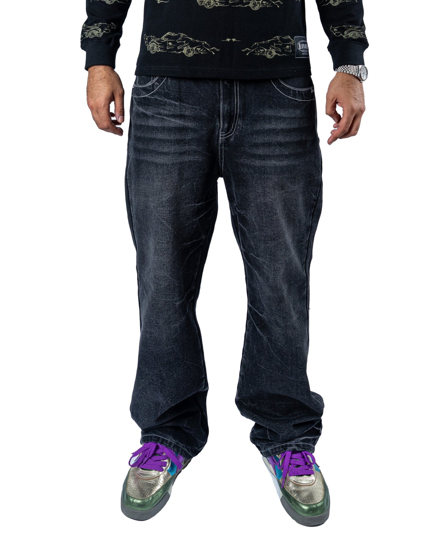 Hidden Dragon Grey Denim