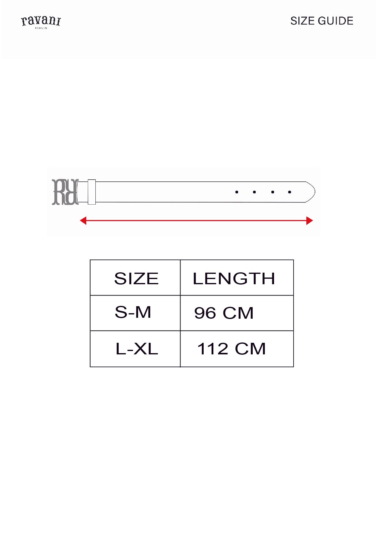 RR Monogram Belt Black