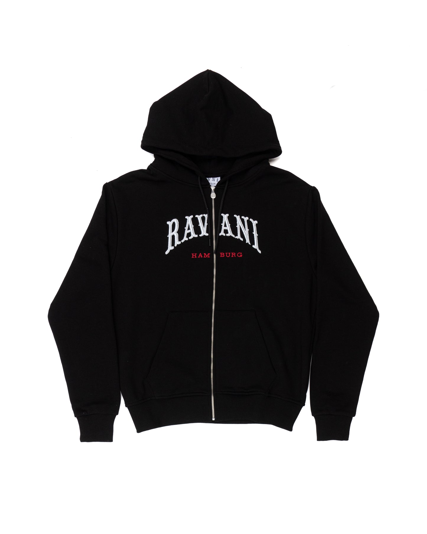 Ravani Hamburg Box Logo Zip Hoodie Black