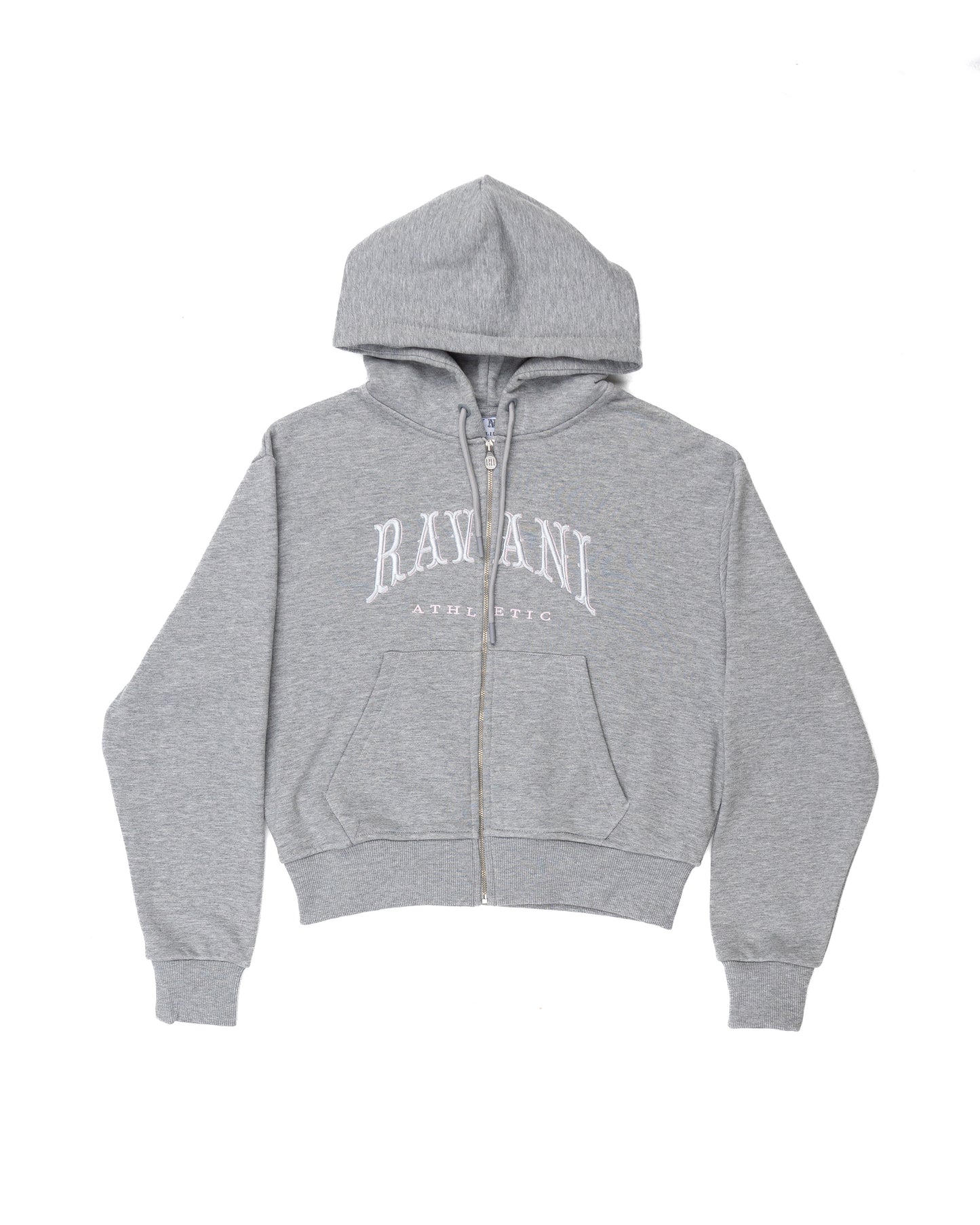 Ravani Box Logo Zip Hoodie Gray Women – RVNI BERLIN