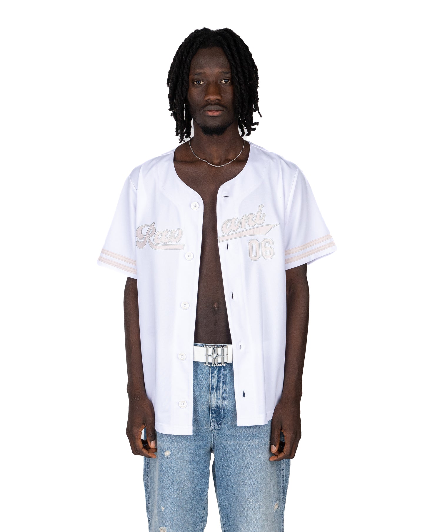 Ravani Franky Baseballshirt White Creme