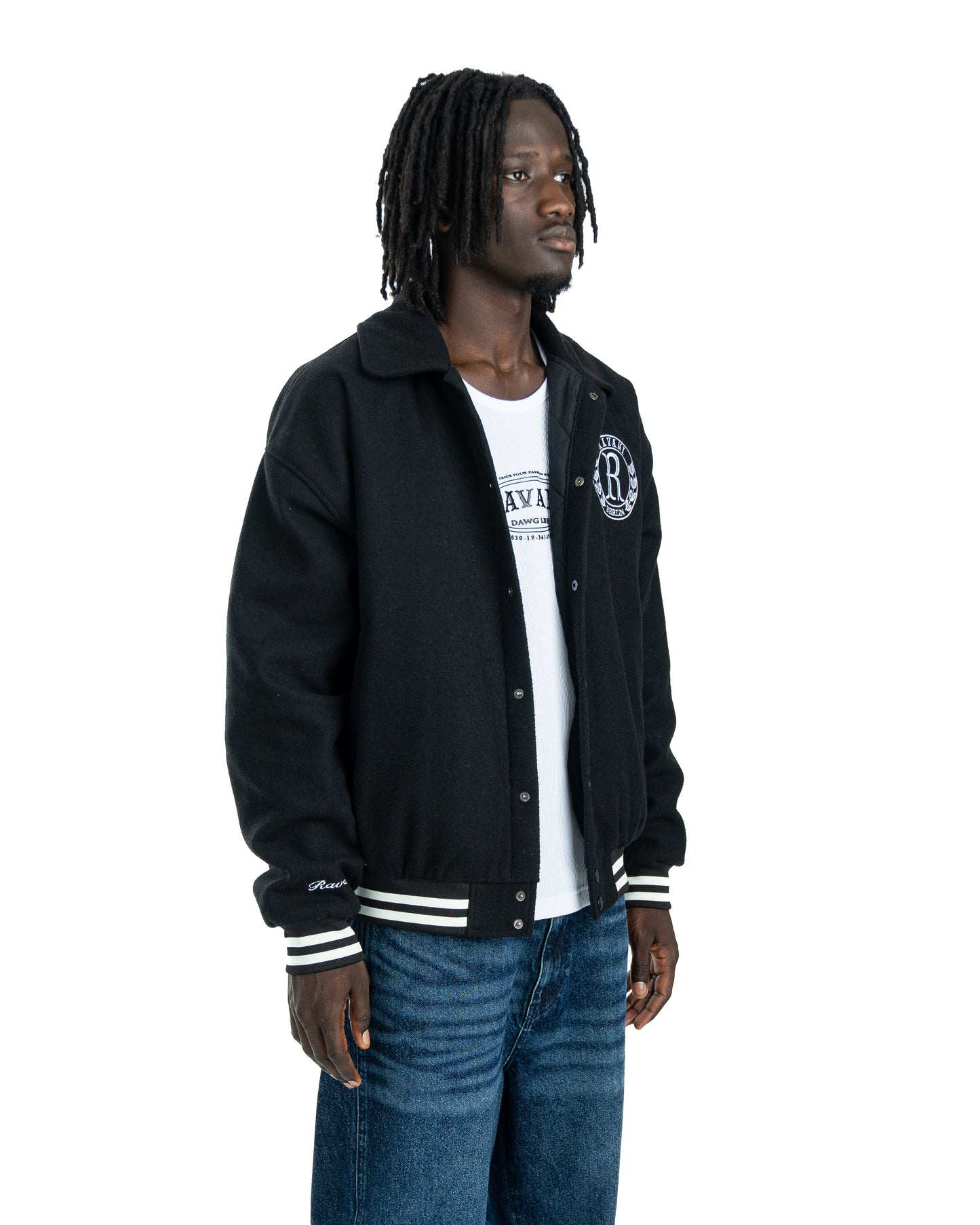 Ravani R club College Jacket Black