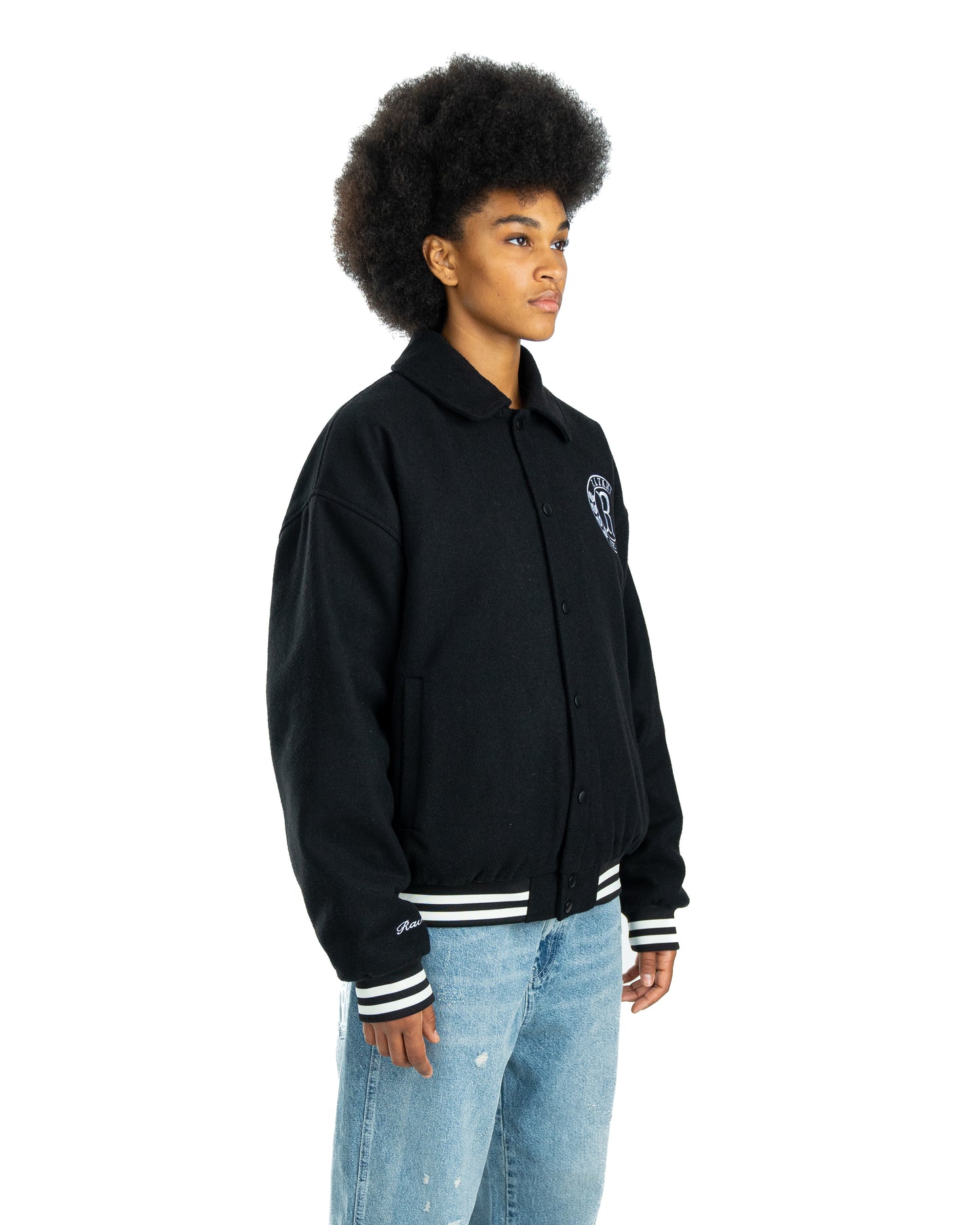 Ravani R club College Jacket Black