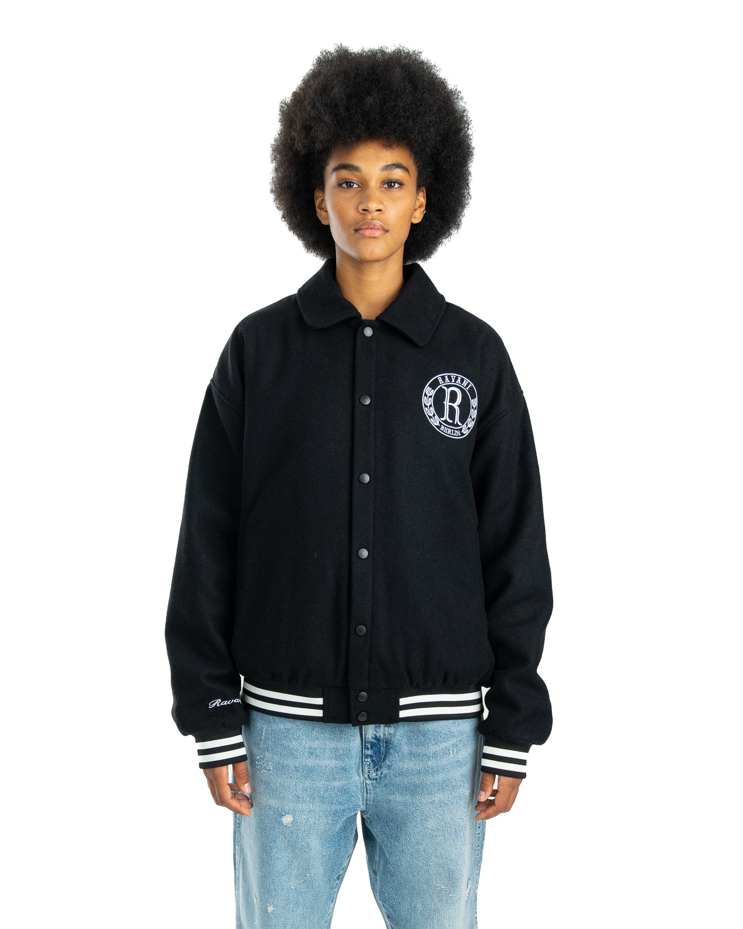 Ravani R club College Jacket Black