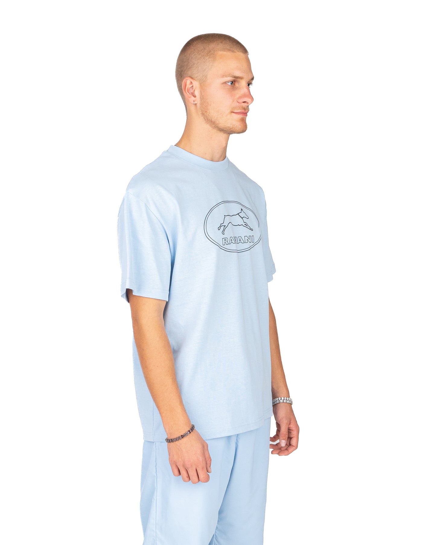 Doberman Tee Baby Blue