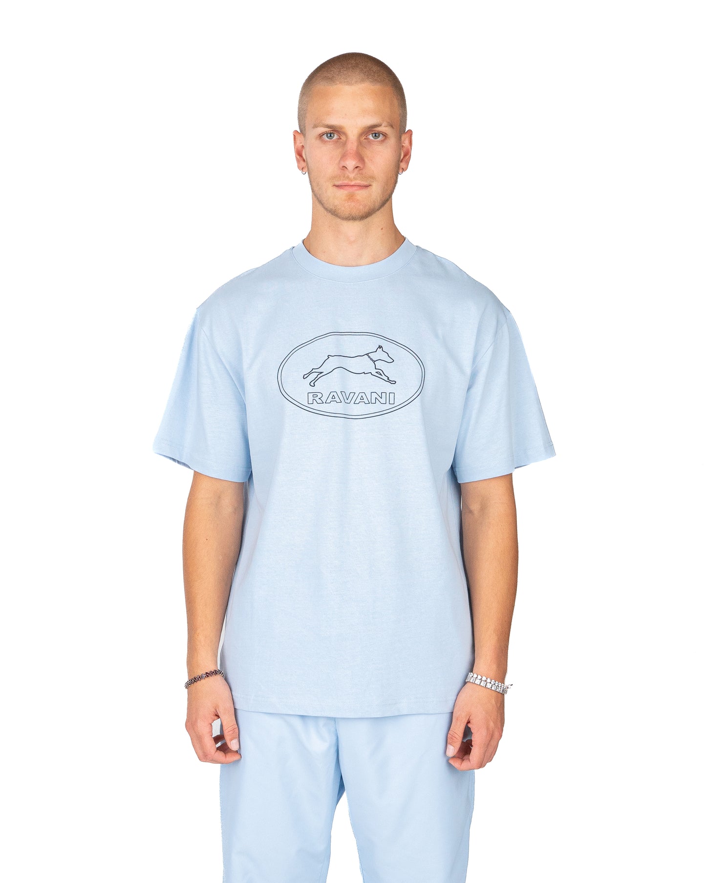 Doberman Tee Baby Blue