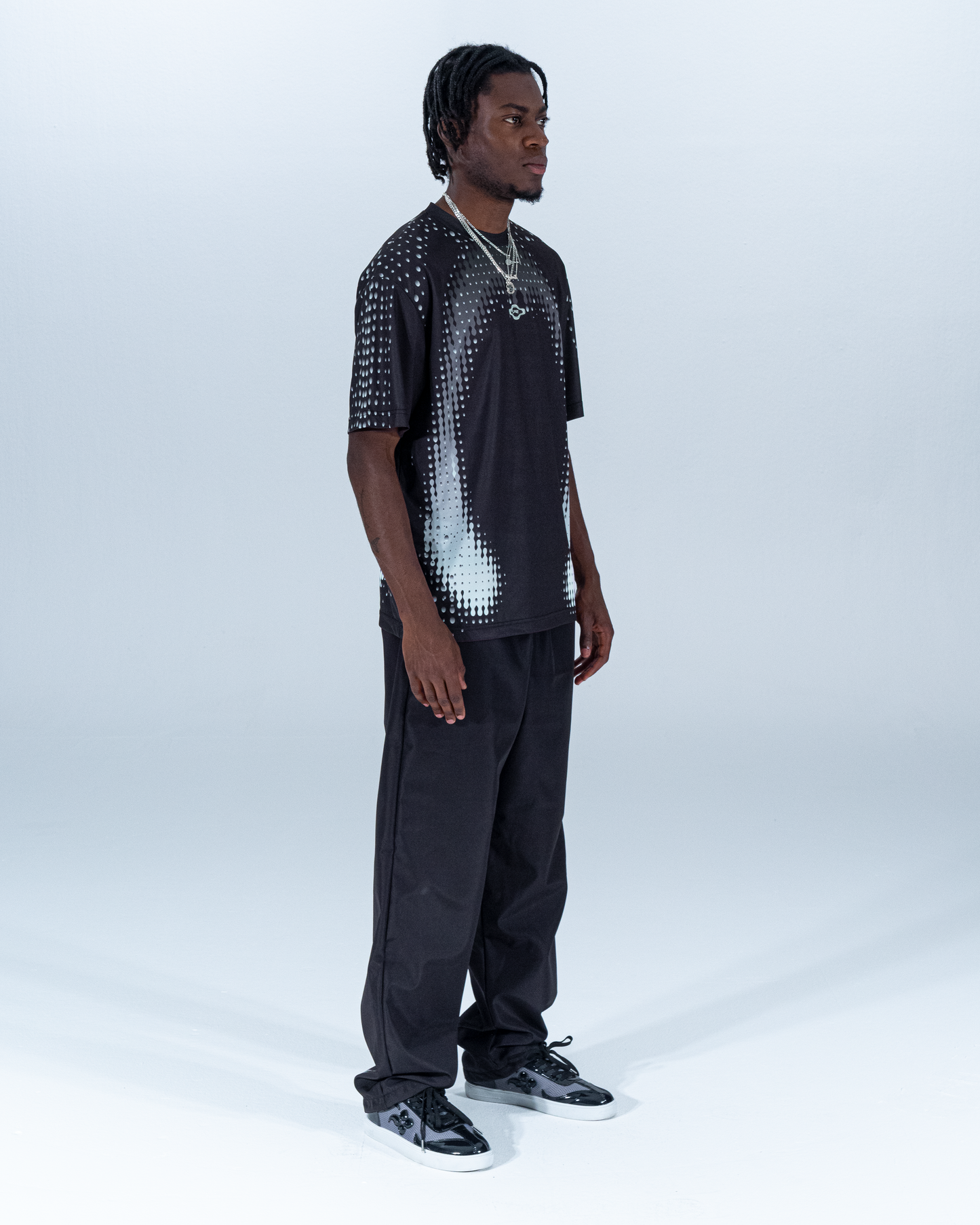 Streetrunner bubble tee black silver