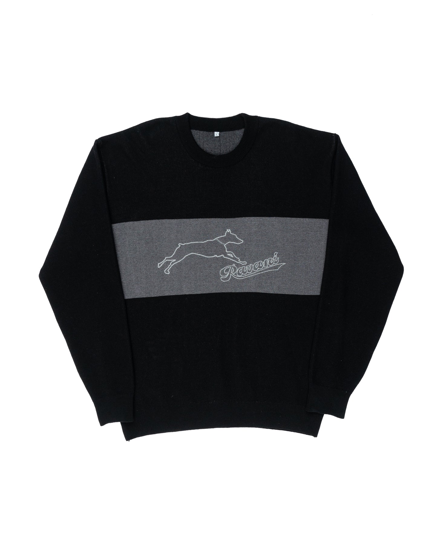 Doberman Knit crewneck Black