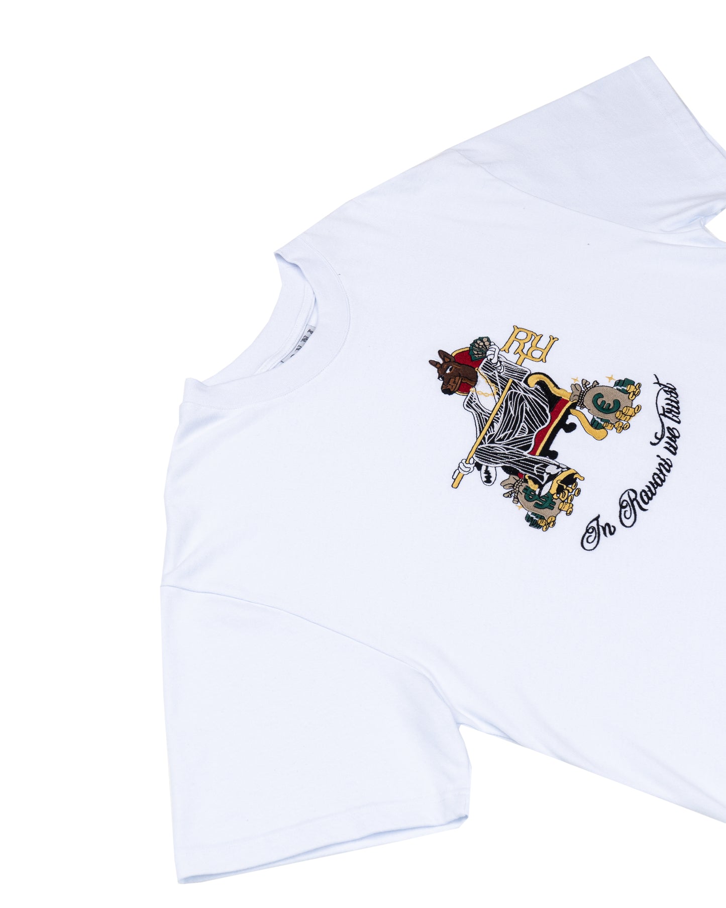 Doberman Throne Tee White