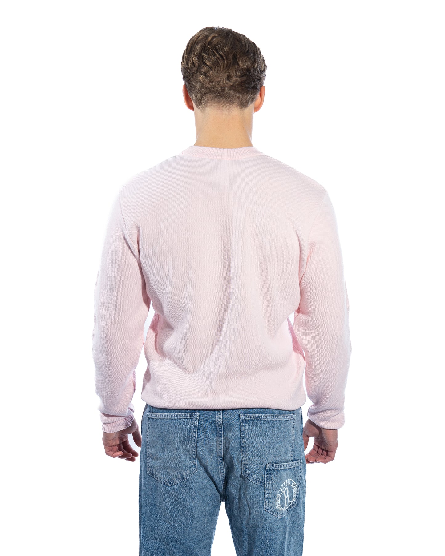 Doberman Knit Crewneck Pink