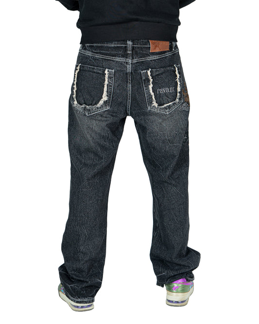 Japanese Denim Style Phoenix Grey