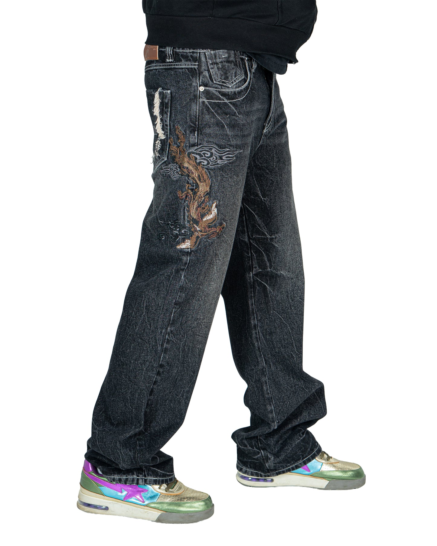 Japanese Denim Style Phoenix Grey