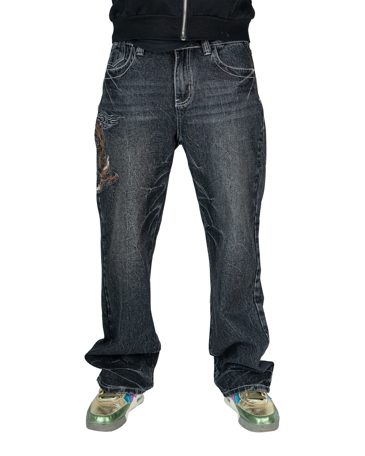 Japanese Denim Style Phoenix Grey