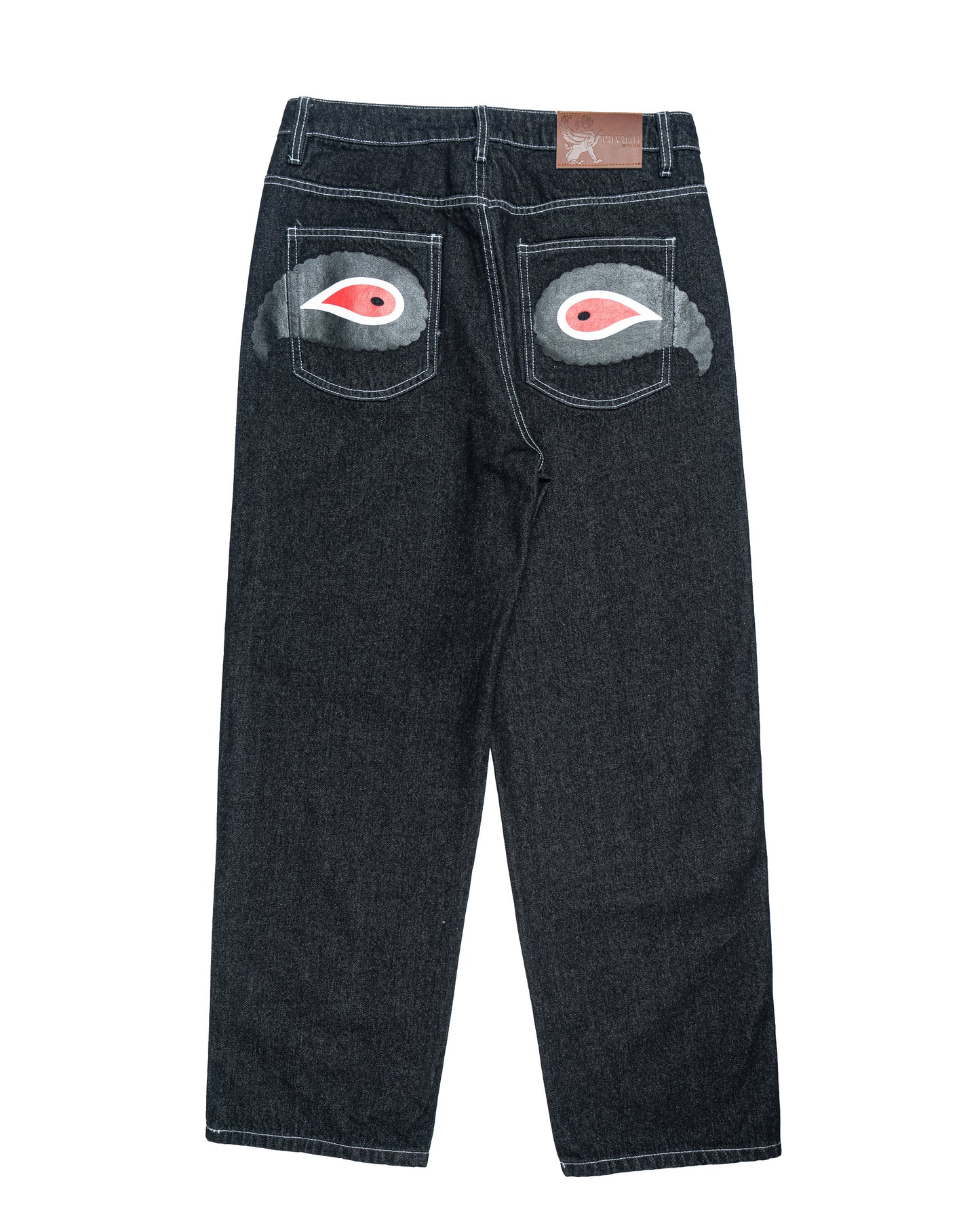 Nazar Paisley Denim Rinsed Black