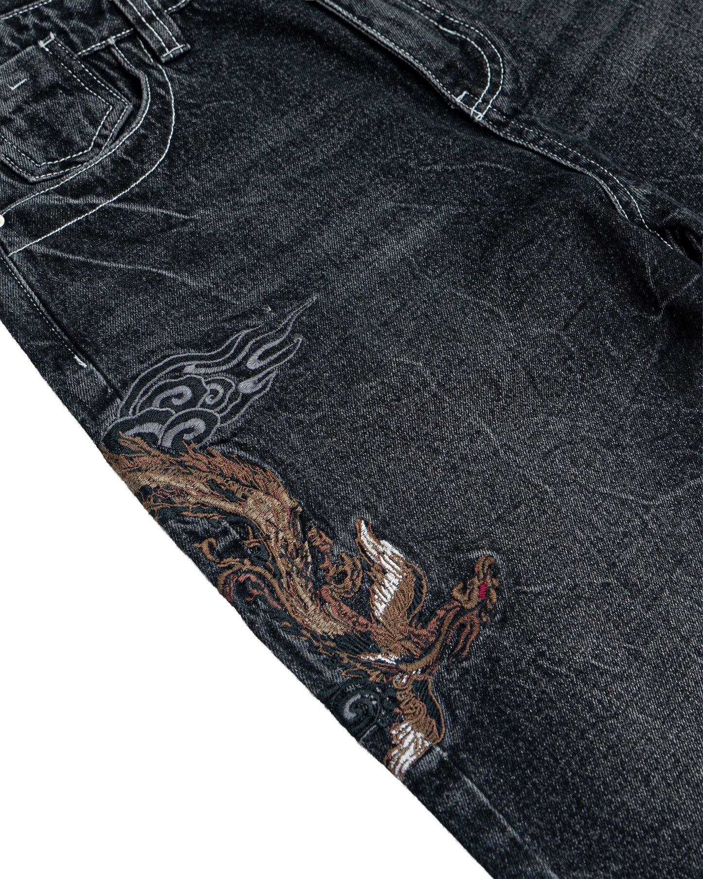 Japanese Denim Style Phoenix Grey