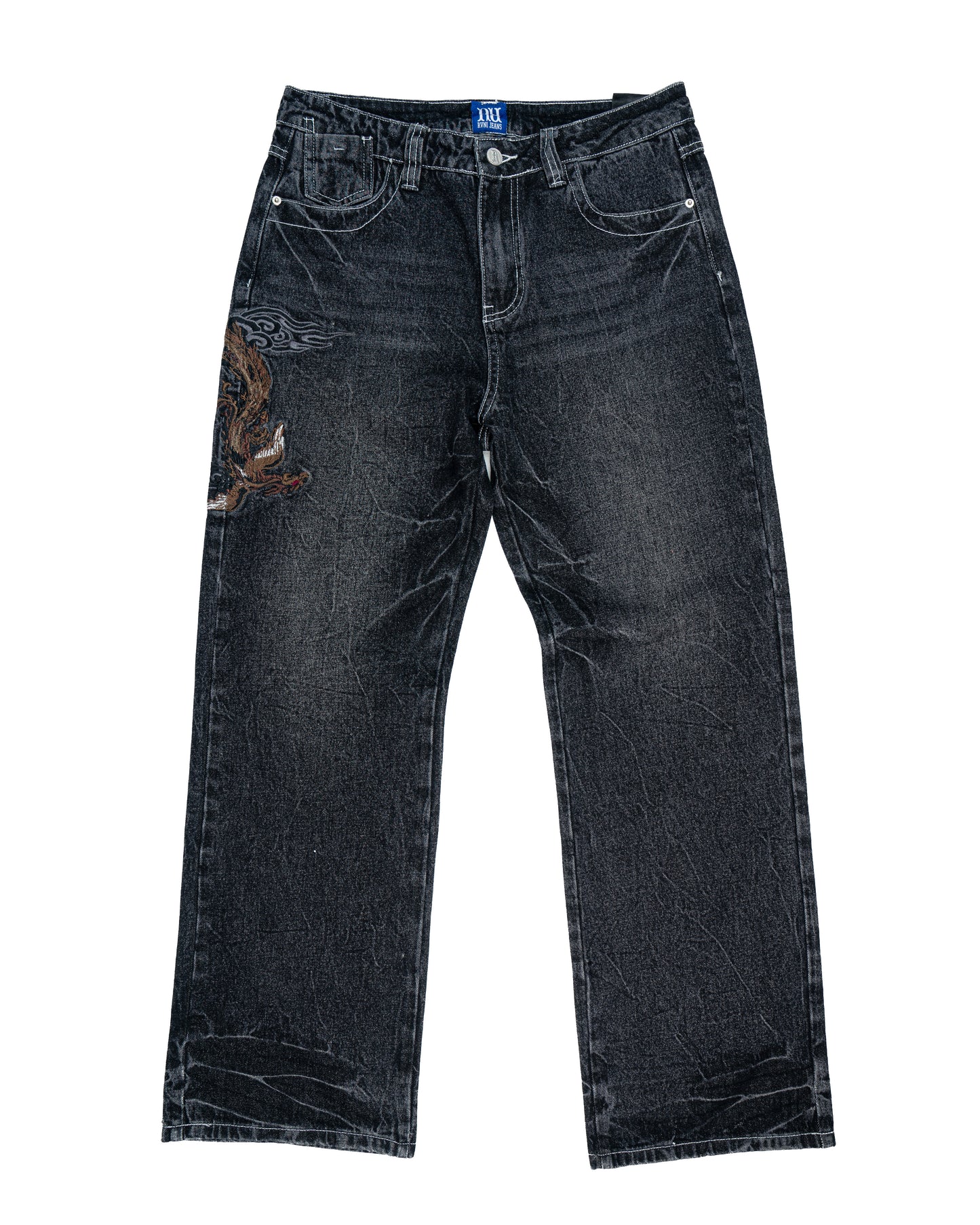 Japanese Denim Style Phoenix Grey