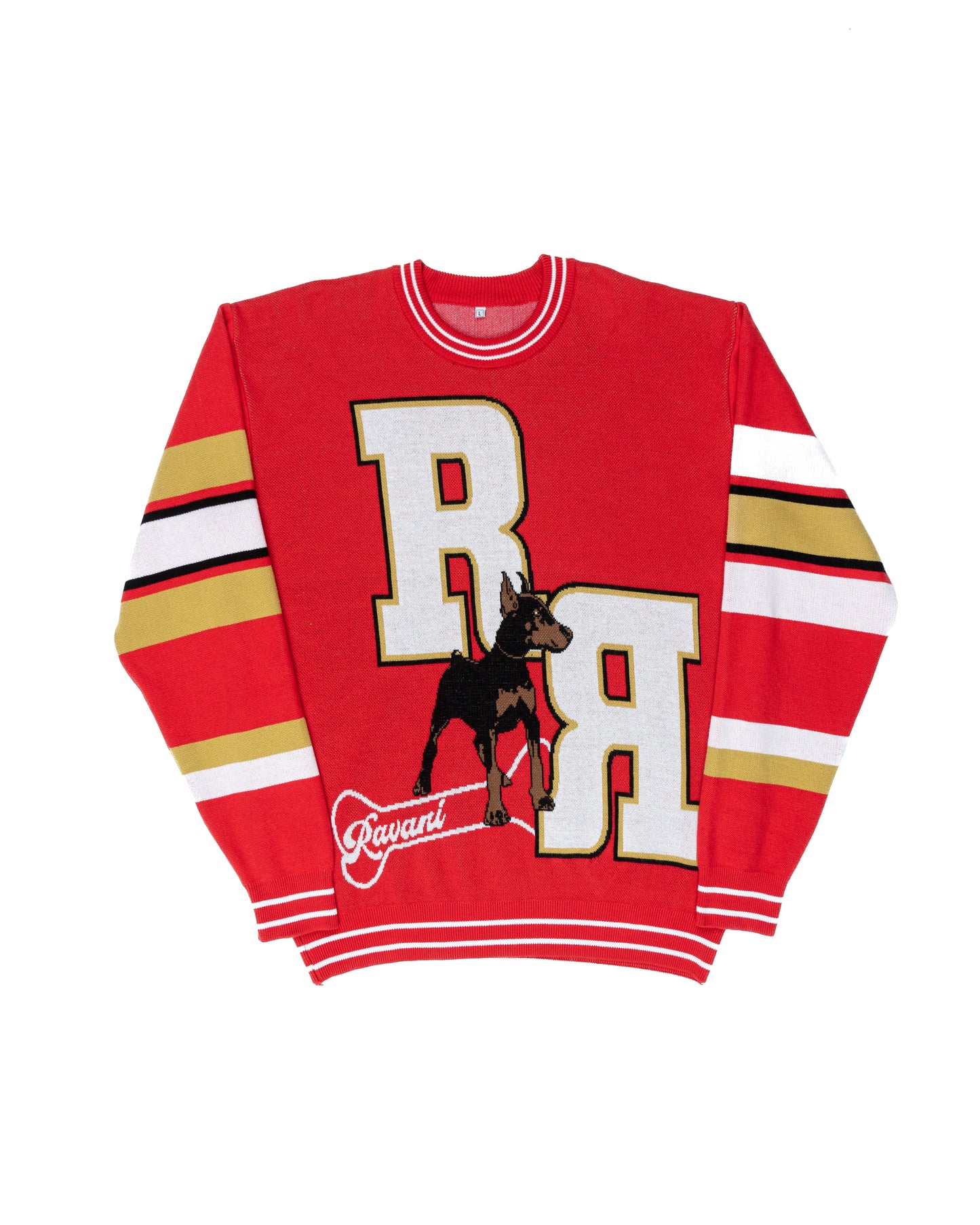 RR Puppy Knit crewneck Red