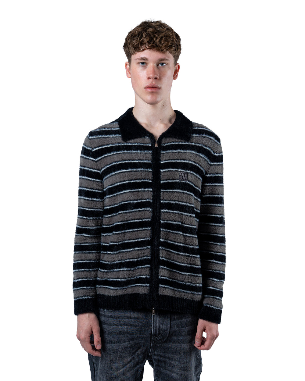 RR Mohair Stripe Cardigan