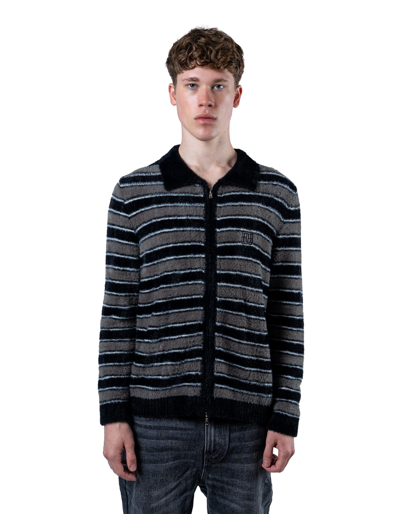 RR Mohair Stripe Cardigan