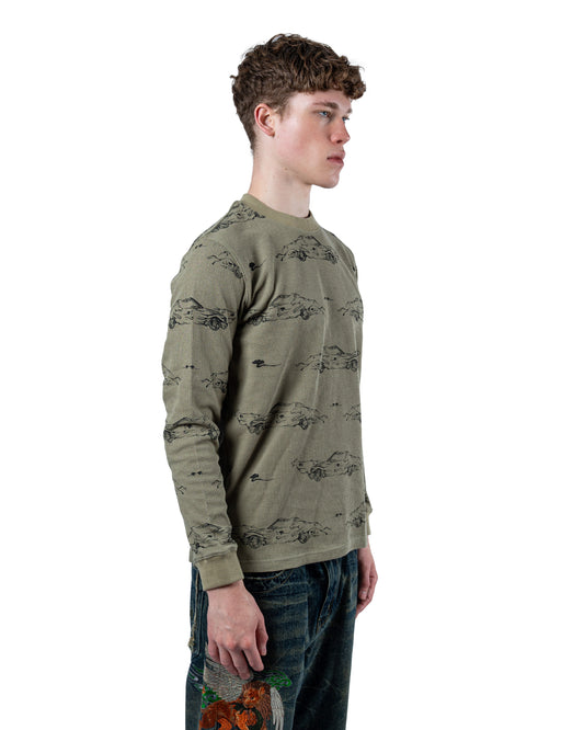 Dawg Life Waffle Longsleeve Olive