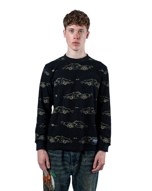 Dawg Life Waffle Longsleeve Black