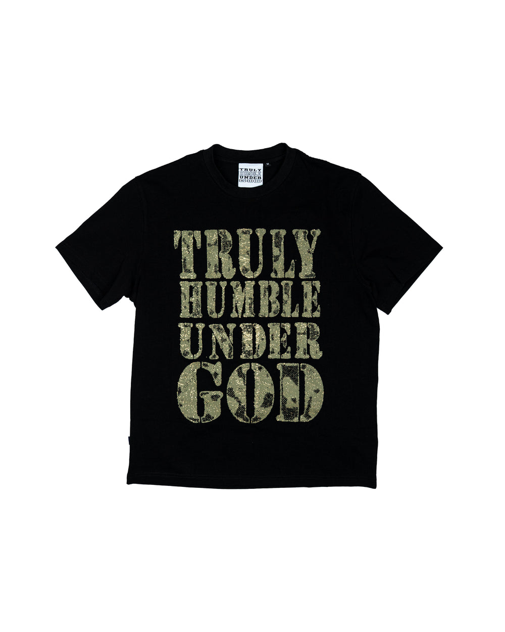 HUMBLE UNDER GOD TEE BLACK ARMY