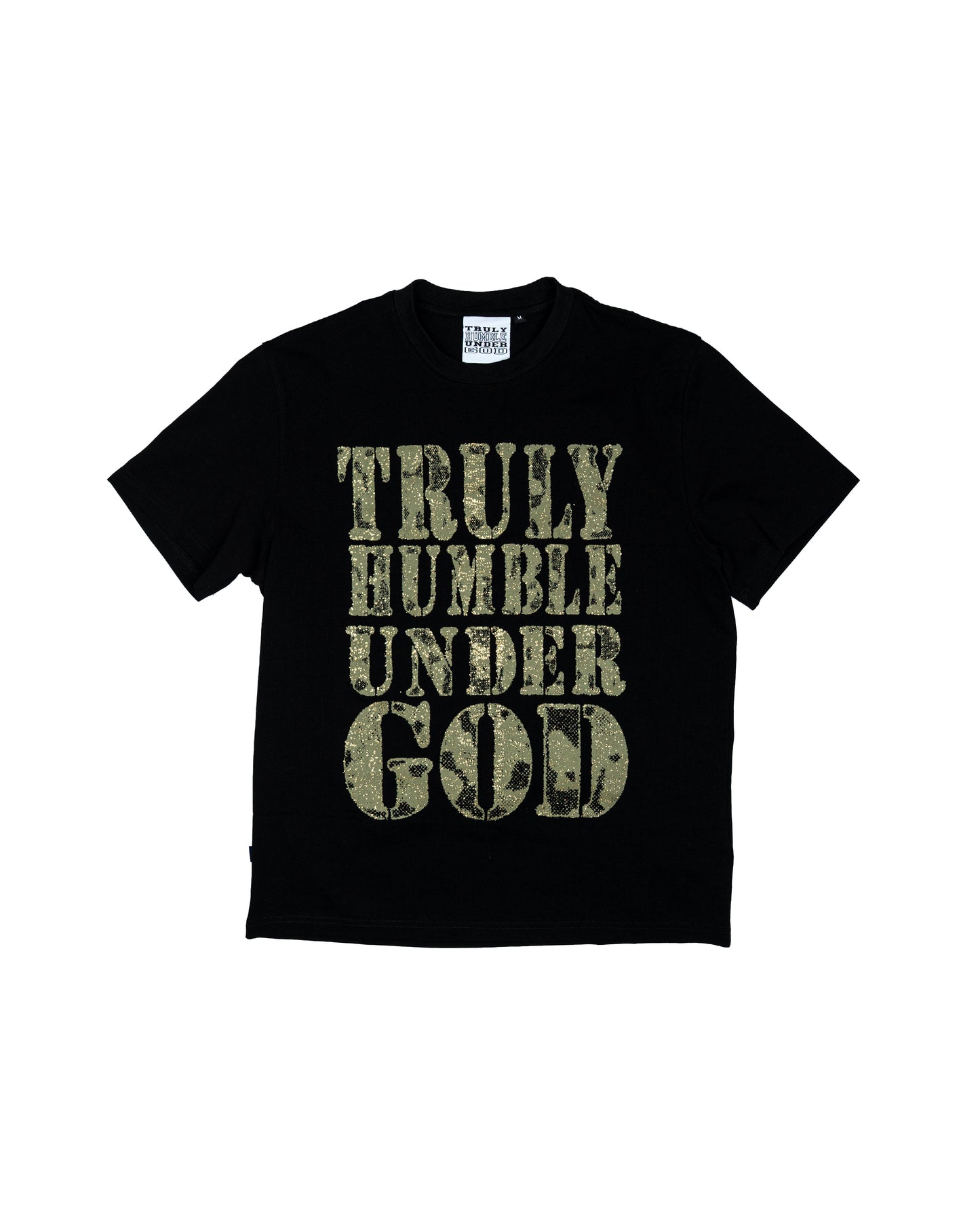 HUMBLE UNDER GOD TEE BLACK ARMY