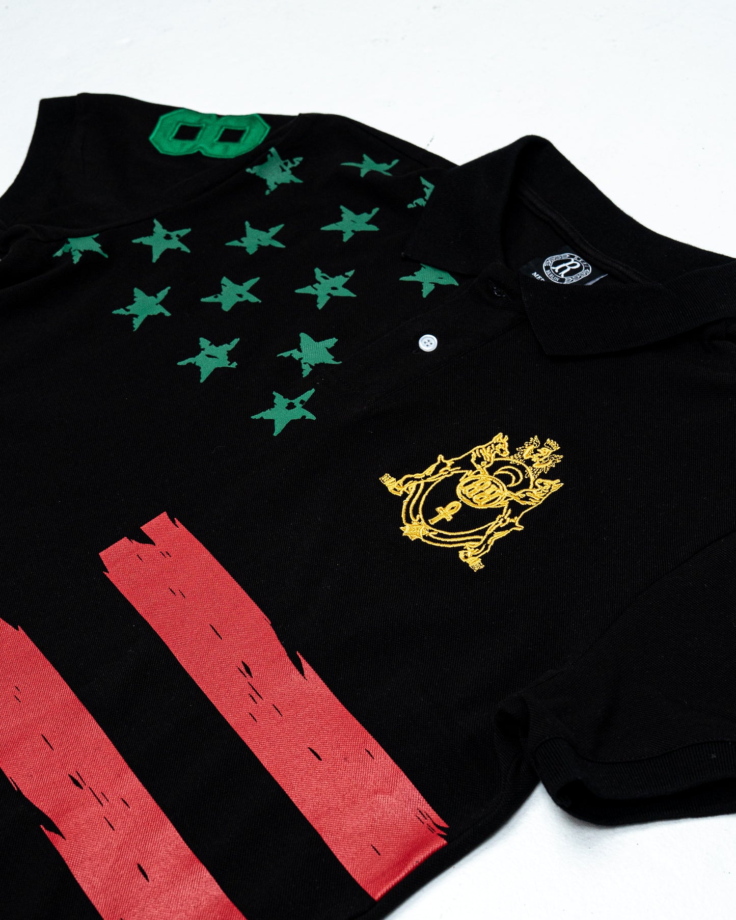 POLO STARS BLACK RED GREEN