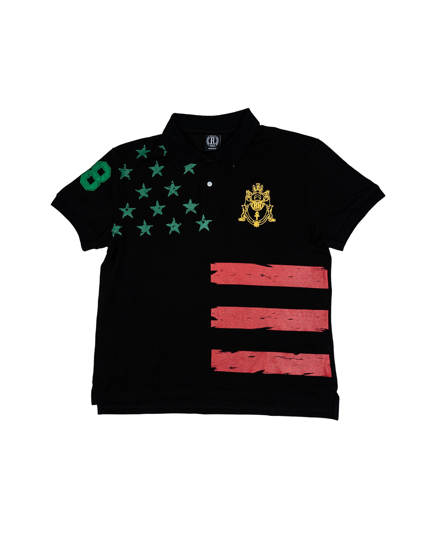 POLO STARS BLACK RED GREEN