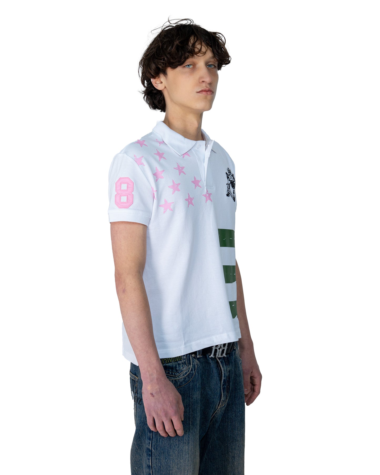 POLO STARS WHITE PINK ARMY