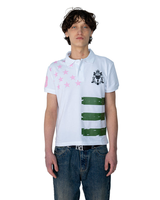 POLO STARS WHITE PINK ARMY