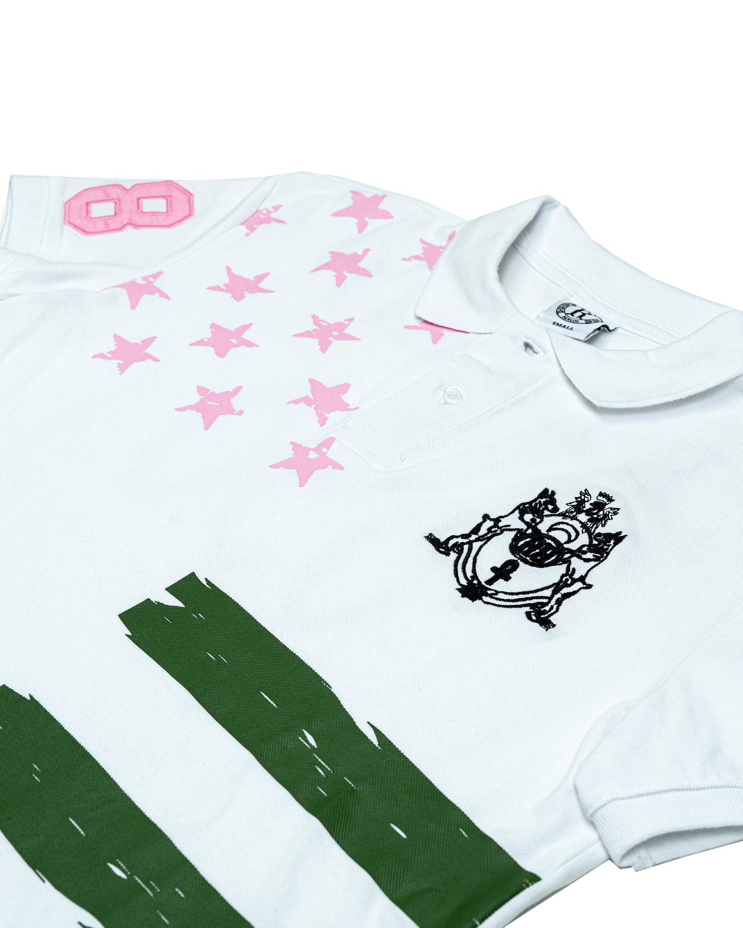 POLO STARS WHITE PINK ARMY