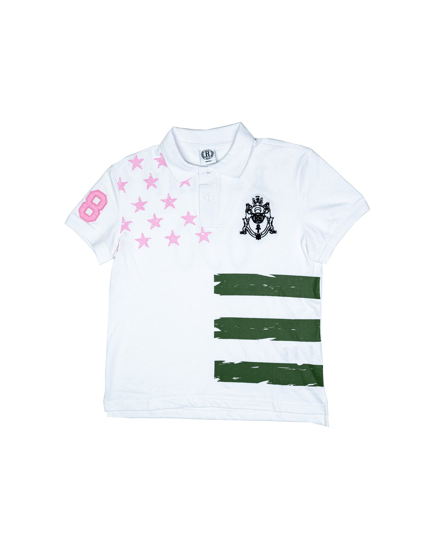 POLO STARS WHITE PINK ARMY